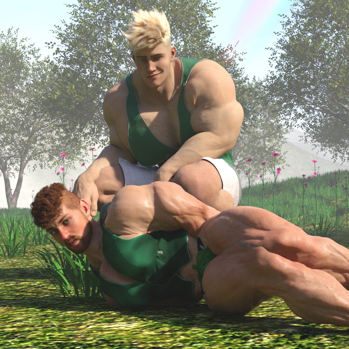 abs biceps gay leprechaun magic male male_focus male_only muscgrowth3d muscle muscle_growth muscles muscular muscular_arms muscular_ass muscular_back muscular_legs muscular_male muscular_thighs nipples no_visible_genitalia pecs saint_patricks_day veins