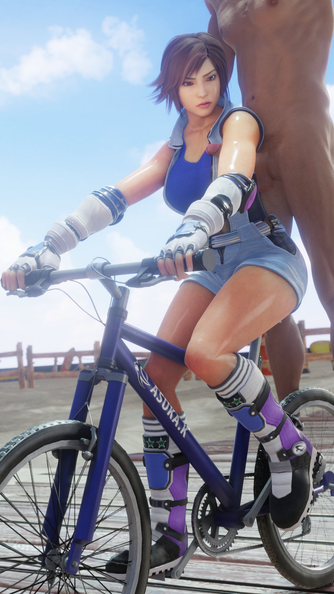 1boy 1boy1girl 1girls 2020s 20s 3d armor armpit_fetish armpit_sex asian asian_female bandai bandai_namco beach belt bicycle black_boots black_side_panel blue_boots blue_crop_top blue_jumpsuit boardwalk boots brown_eyes brown_eyes_female brown_hair brown_hair_female caploid character_name clothed clothed_female clothed_female_nude_male cloud completely_nude crop_top day duo elbow_guards erection exercise female female_focus fence fingerless_gloves gauntlets head_out_of_frame hetero high_collar human jumpsuit kazama_asuka knuckle_guards large_breasts leg_guards light-skinned_female light_skin looking_at_penis male male/female male_with_female matching_hair/eyes matching_hair_and_eye_color matching_hair_and_eyes multicolored_boots namco nude nude_male outdoors outercourse penis purple_boots riding sand shiny shiny_skin short_hair side_panel sky sleeveless socks solo_focus source_filmmaker standing star straight striped_socks surfboard sweat tan-skinned_male tan_skin tekken tekken_7 testicles uncensored unseen_male_face unzipped very_high_resolution water white_gloves white_socks zipper