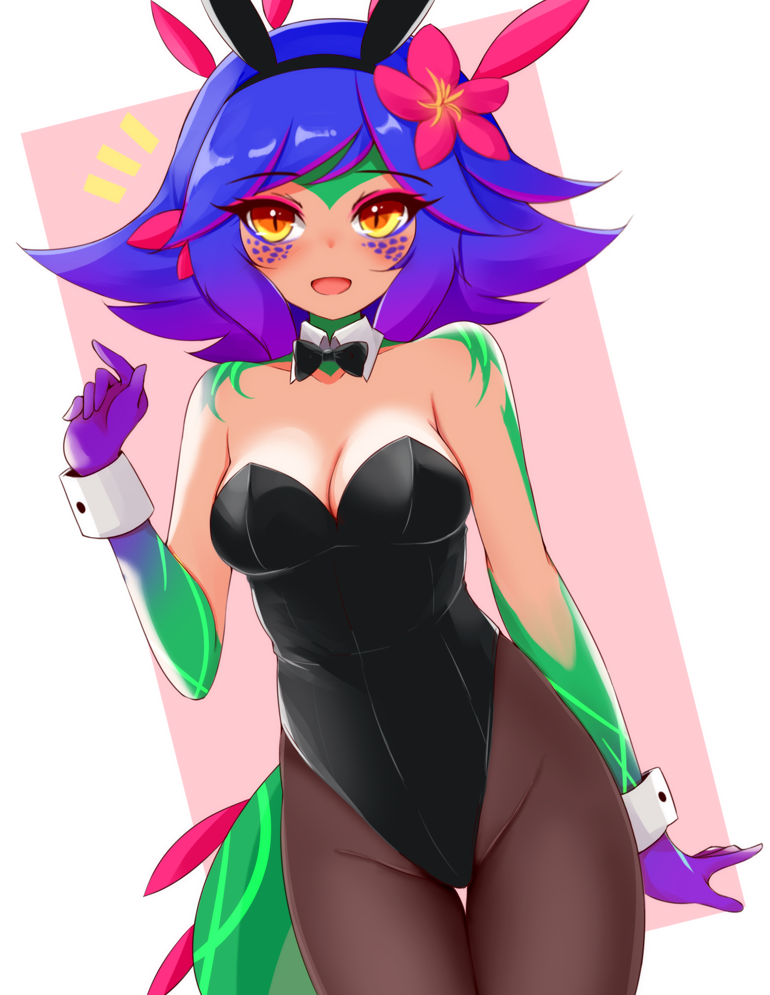 ayatori, bunnysuit, female, league of legends, neeko, tagme
