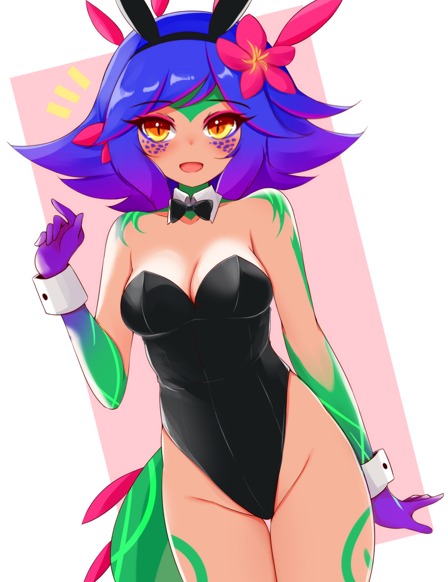 ayatori, bunnysuit, female, league of legends, neeko, tagme