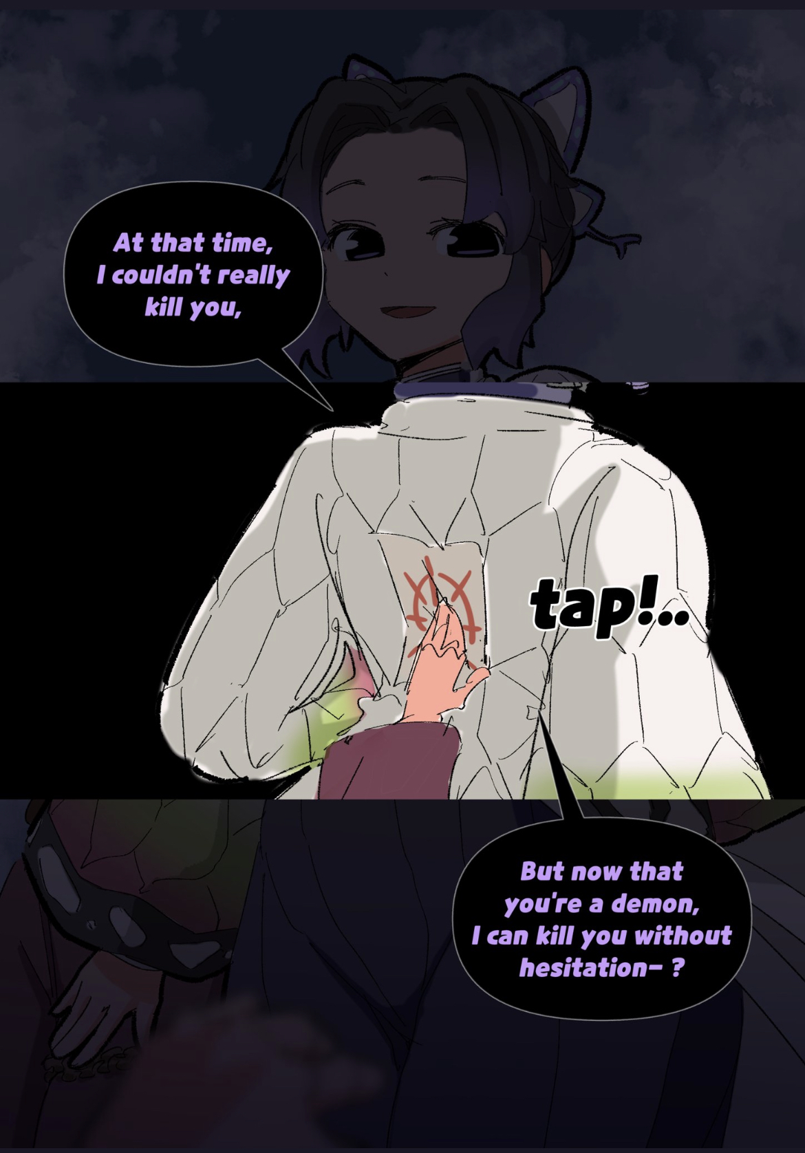 1girls, ambiguous gender, demon slayer, english text, female, kimetsu no yaiba, kochou shinobu, text, woohyoot