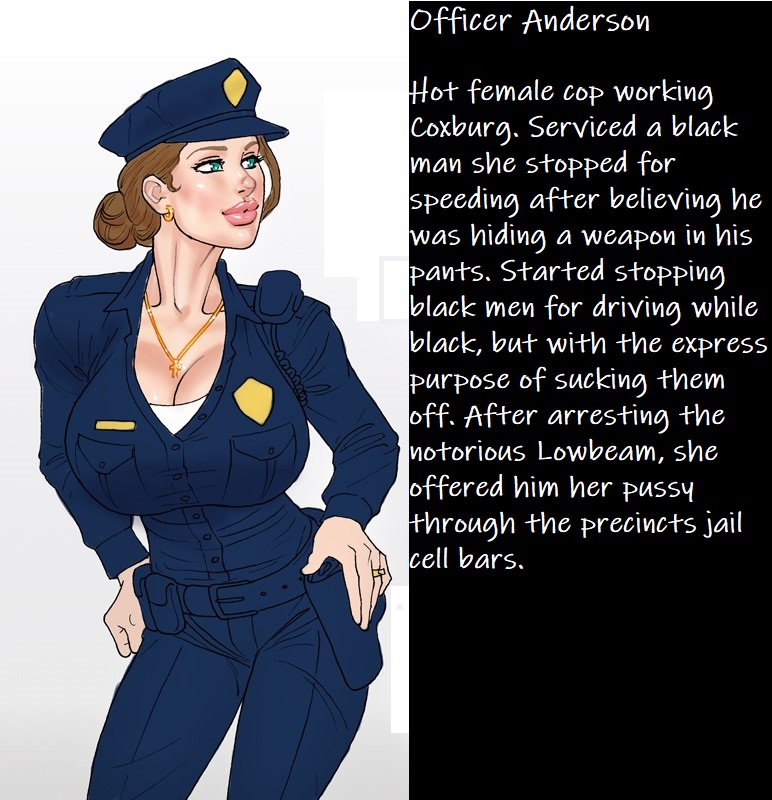 1girls, brown hair, character profile, character sheet, coxville stories, female, john persons, model sheet, officer anderson, police, police uniform, policewoman, reference sheet, solo, theofficialpit