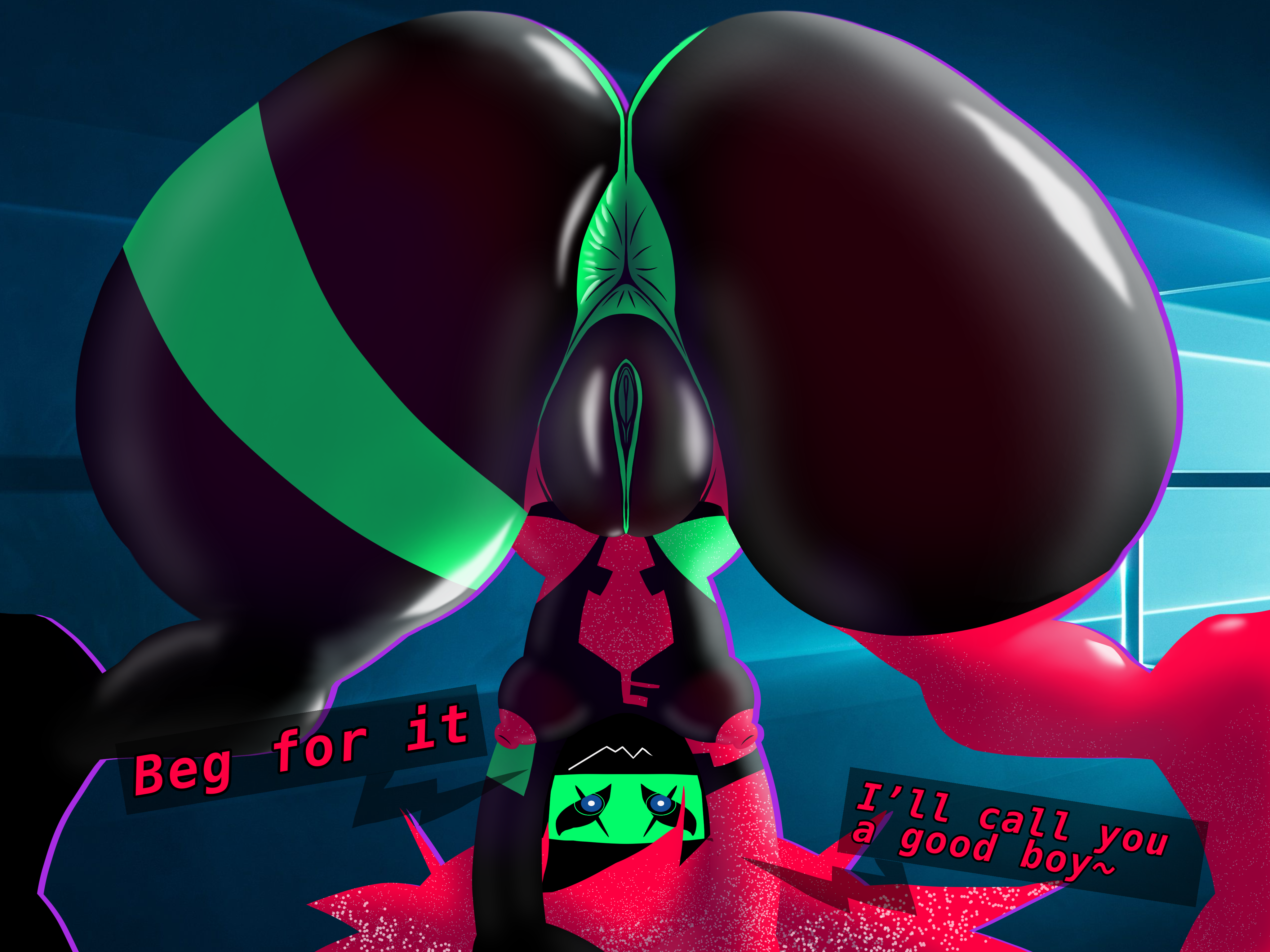 anus, capri (edgerunners), cyberpunk (series), cyberpunk 2077, cyberpunk: edgerunners, fat ass, female, good boy, green pussy, huge nipples, innie pussy, lawtheboss, microsoft, nipples, pussy, red hair, small breasts, solo, talking to viewer, thick thighs, wallpaper, windows 10, y anus, y-anus