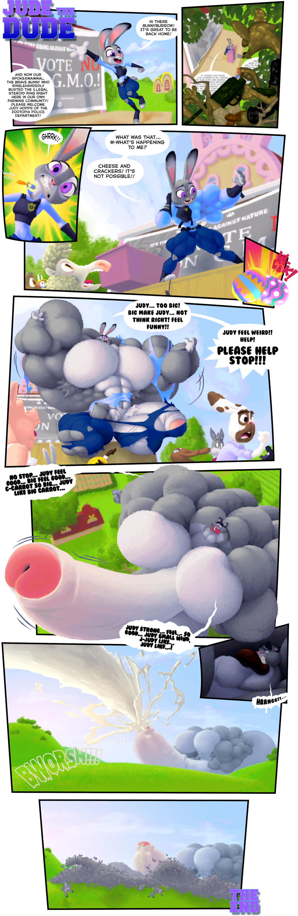 abs absurd_res anthro balls barefoot biceps big_balls big_muscles big_penis blush bodily_fluids bovid brutification caprine clothed clothing cum digital_media_(artwork) disney domestic_pig duo easter easter_egg ejaculation english_text erection expansion feet female ftm_transformation fur futanari gender_transformation genital_fluids genitals group growth gun hi_res holidays huge_balls huge_cock huge_muscles humanoid humanoid_genitalia humanoid_penis hyper hyper_balls hyper_genitalia hyper_lips hyper_lower_lip hyper_muscles hyper_penis judy_hopps lagomorph leporid lips macro male mammal muscle_growth muscular muscular_anthro muscular_male nude open_mouth orgasm orgasm_face pecs penis public public_nudity rabbit ranged_weapon reproduction rifle rubberskunktoo sheep sniper_rifle suid suina sus_(pig) text thick_bottom_lip thick_lips transformation weapon zootopia