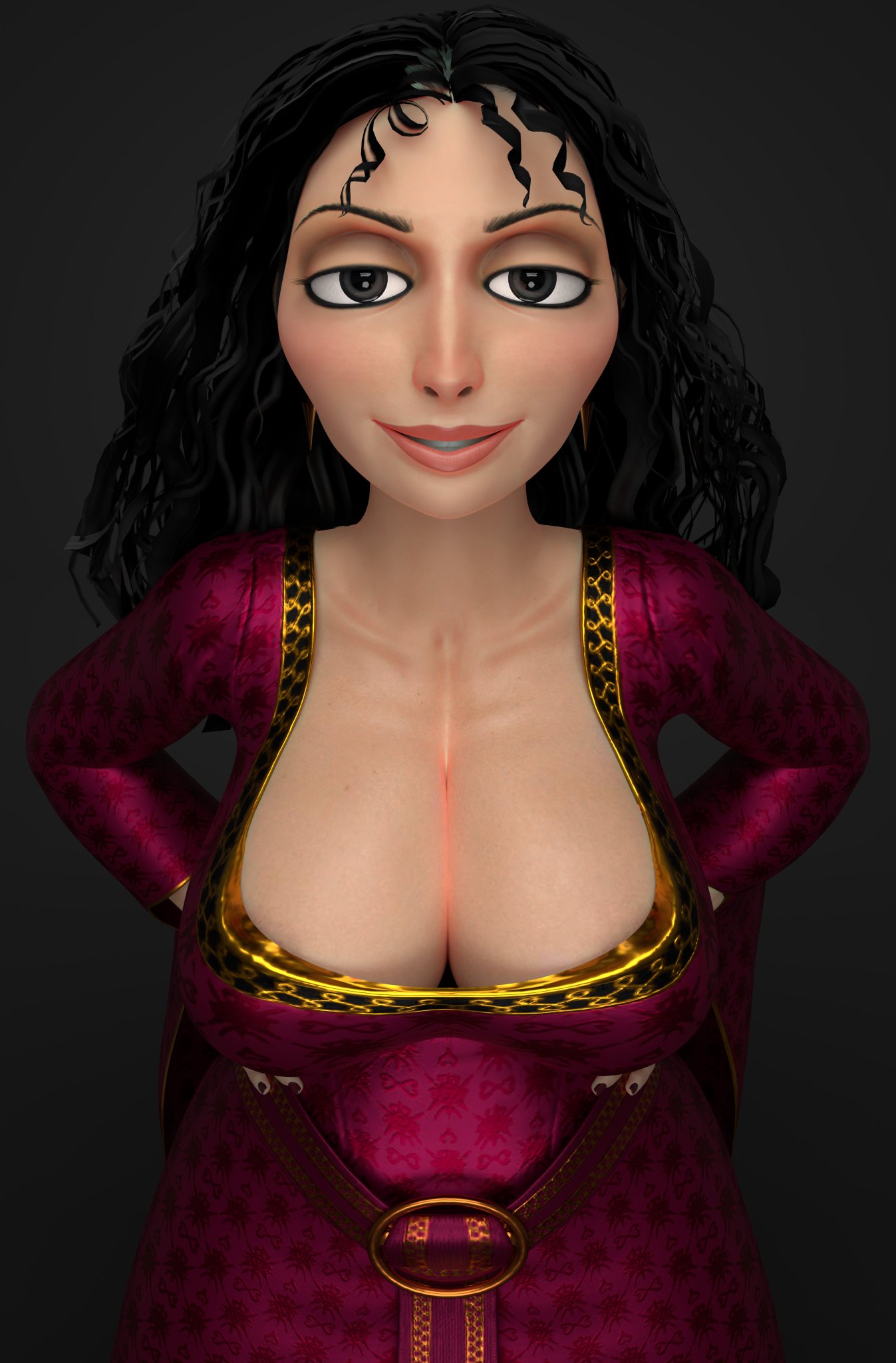 1girls 3d ass athletic athletic_female big_breasts black_hair breasts busty cleavage crossover curvaceous curvy dark_hair digital_media_(artwork) disney disney_villains eyebrows eyelashes eyes female female_focus female_only fit fit_female hips hourglass_figure huge_breasts human large_breasts legs light-skinned_female light_skin lips mature mature_female milf mother_gothel sera4rl seraph1cc tangled thick thick_legs thick_thighs thighs top_heavy upper_body villain villainess voluptuous waist wide_hips