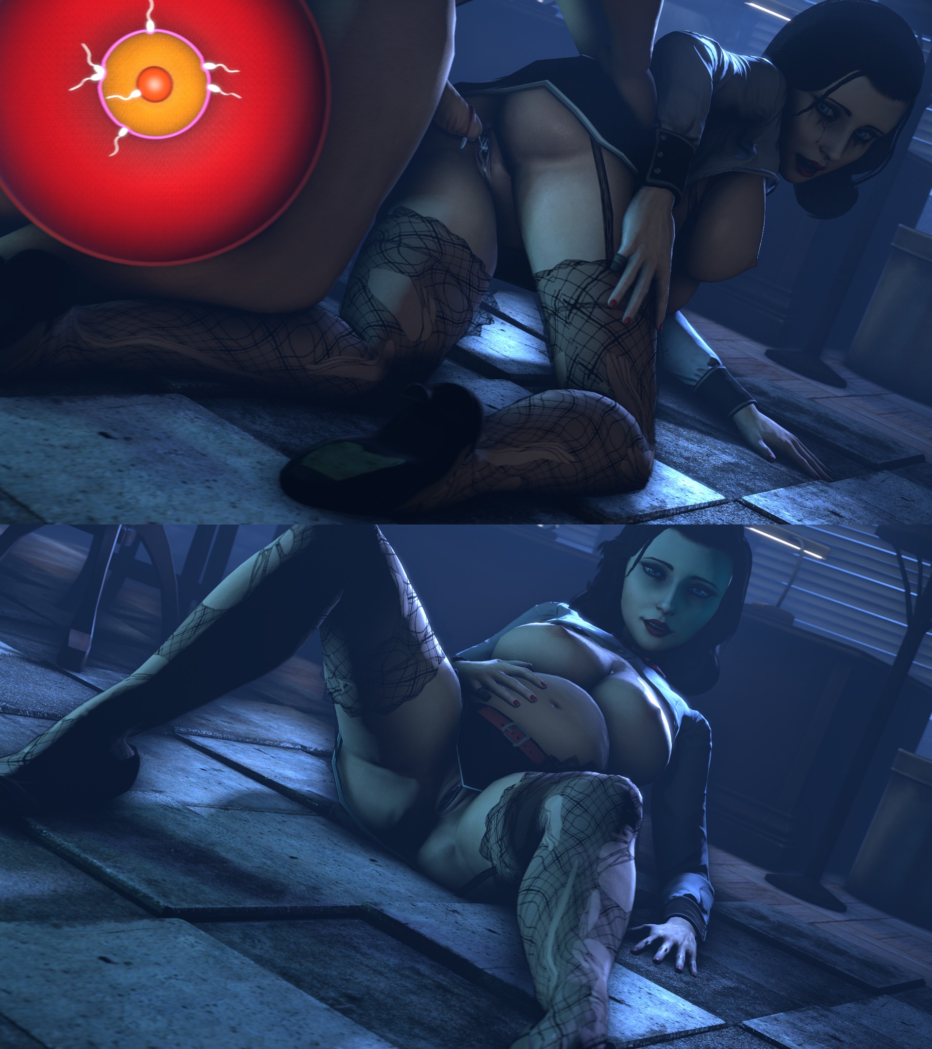 3d, before and during pregnancy, bioshock, bioshock infinite, breasts, busty, cum in pussy, dinoboy555, elizabeth comstock, female, female focus, fertilization, hourglass figure, impregnation, male, ovum, pregnant, pussy, sex, source filmmaker, sperm cell, wide hips