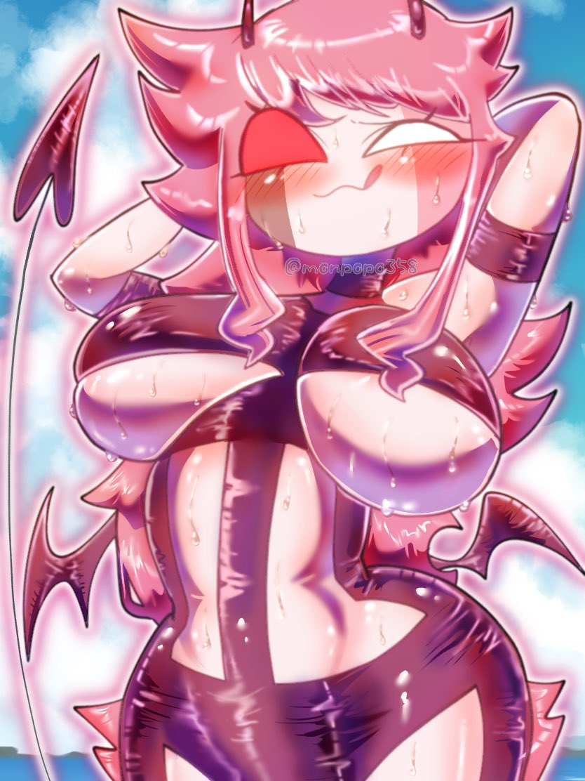 big breasts, breasts, female, friday night funkin, monpopo358, sarvente, sarvente (dokki.doodlez), sarvente (friday night funkin), swimsuit, tagme, tail