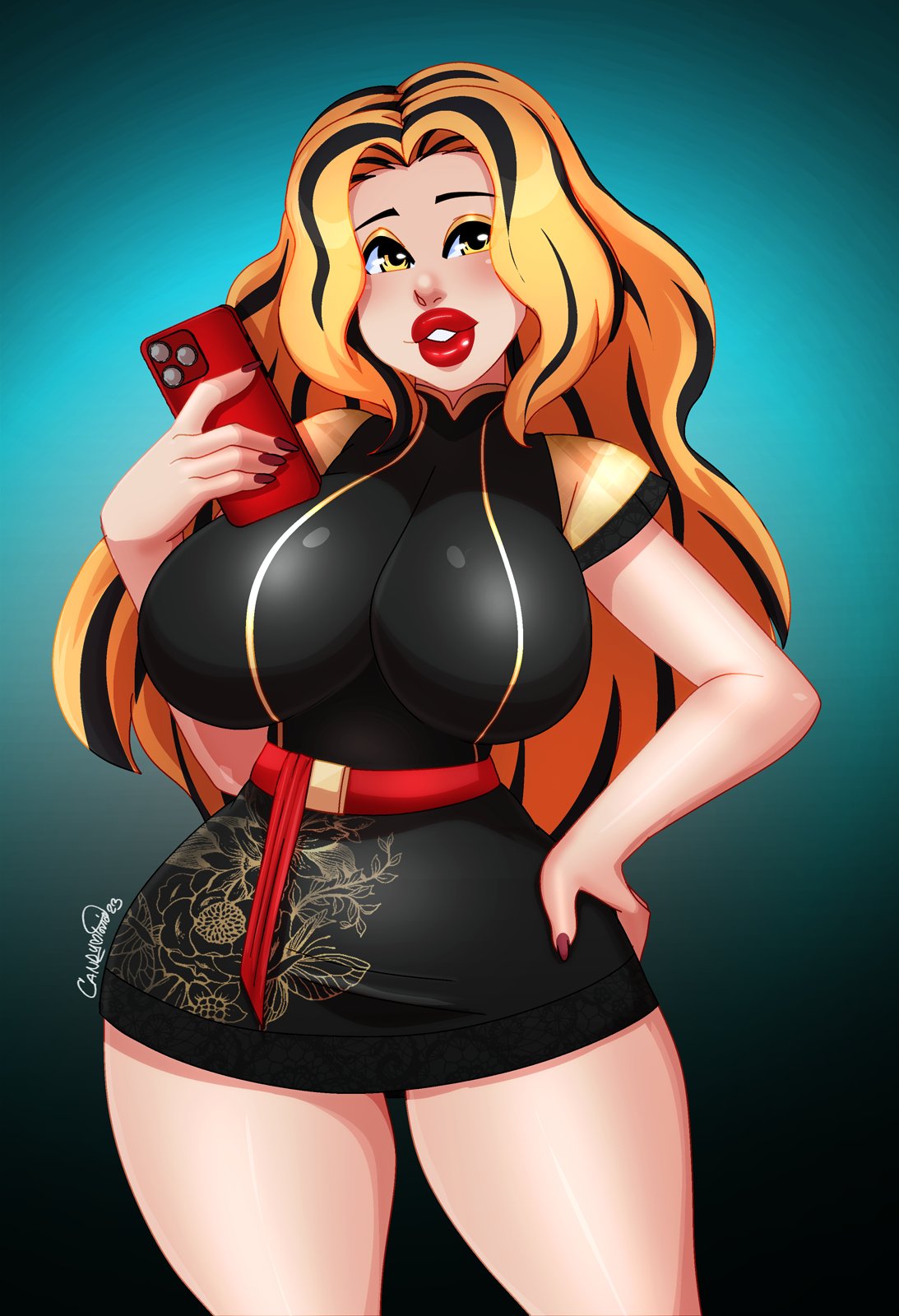 1girls ass big_ass big_breasts bottom_heavy breasts busty candy_bandit commission curvaceous curvy curvy_figure cute cute_face digital_media_(artwork) eyebrows eyelashes eyes female female_focus hair hips hourglass_figure huge_ass huge_breasts ladycandy2011 large_ass large_breasts legs light-skinned_female light_skin lips lipstick original original_character round_breasts thick thick_legs thick_lips thick_thighs thighs thunder_thighs top_heavy upper_body voluptuous waist wide_hips