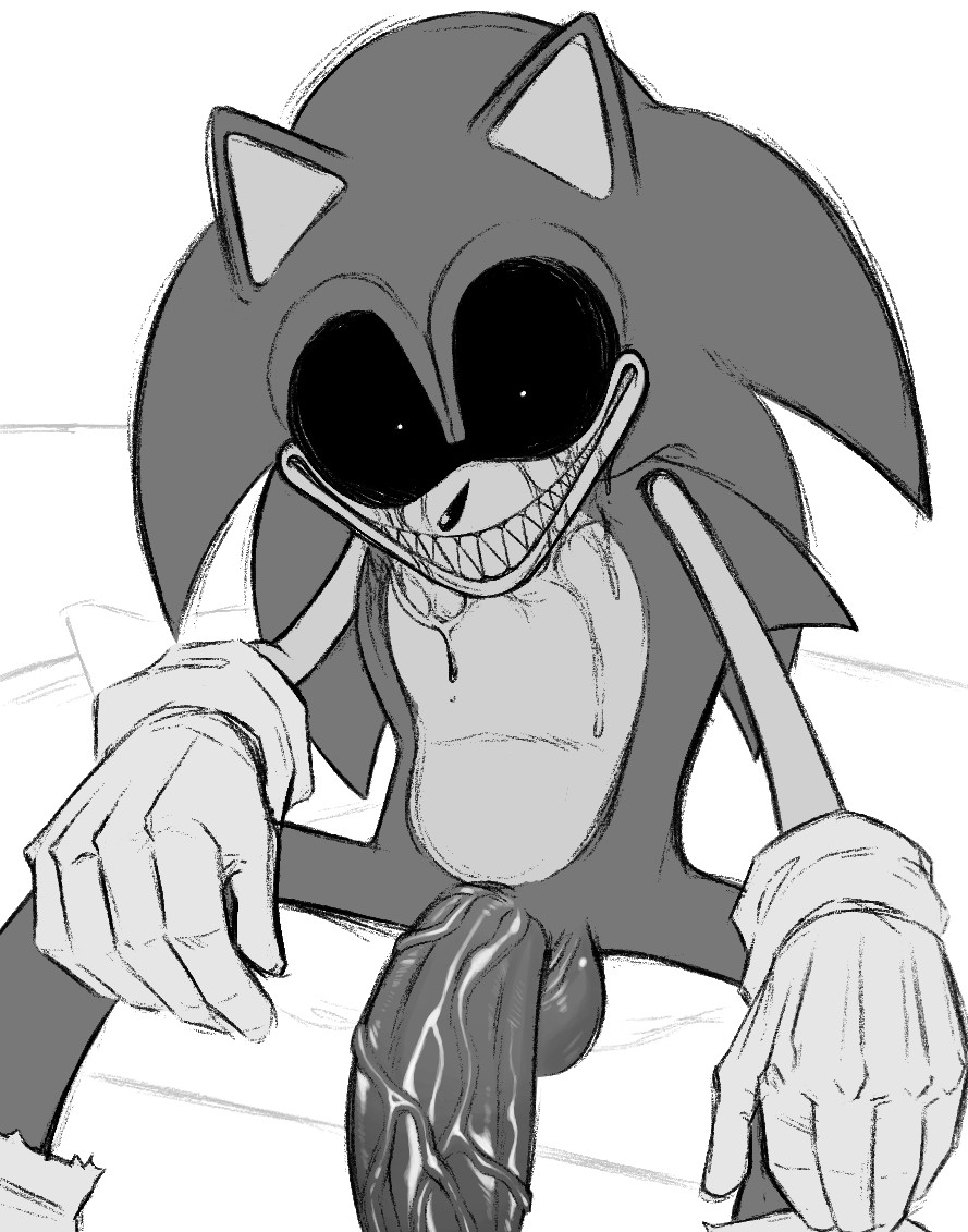 balls big_penis cock creepy creepypasta dick drooling gloves hedgehog hedgehog_humanoid horror huge_cock looking_at_viewer monochrome nightmare_husbando penis sharp_teeth shitpost sitting sitting_on_bed snesti socks solo solo_focus solo_male sonic.exe sonic.exe_(character) sonic.exe_(creepypasta) sonic.exe_(series) sonic_(series) sonic_the_hedgehog sonic_the_hedgehog_(series) spread_legs spreading tagme tall vein veins veiny_penis wet_penis