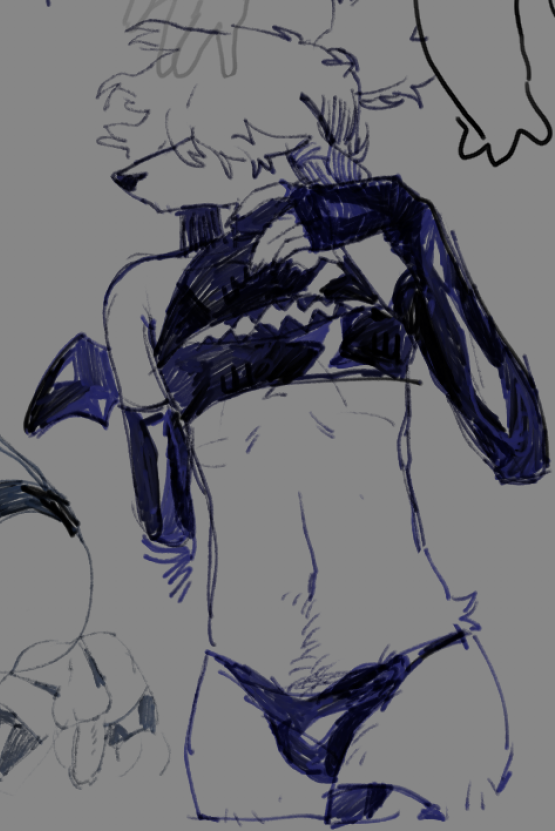 anthro canid canine canis clothing domestic_dog furry jermgoated latex_clothing male mammal solo