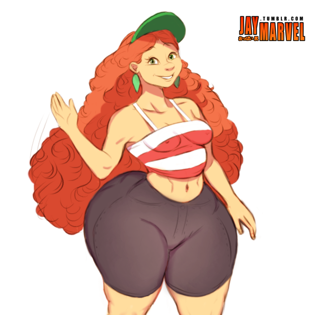 1girls artist_logo big_ass big_hair bottom_heavy female female_only ginger green_eyes green_eyes_female huge_ass inner_workings jay-marvel kate_(inner_workings) looking_at_viewer massive_ass nipples_visible_through_clothing orange_hair orange_hair_female pear_shaped pear_shaped_female red_head redhead small_breasts smile smiling smiling_at_viewer solo solo_female thick_ass thick_thighs waving waving_at_viewer white_background