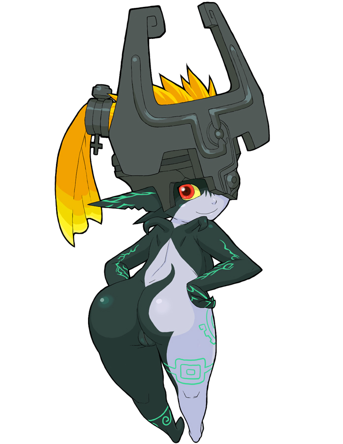 ass female female_only imp imp_midna looking_back midna nintendo ricosye smile solo straight_hair the_legend_of_zelda twilight_princess