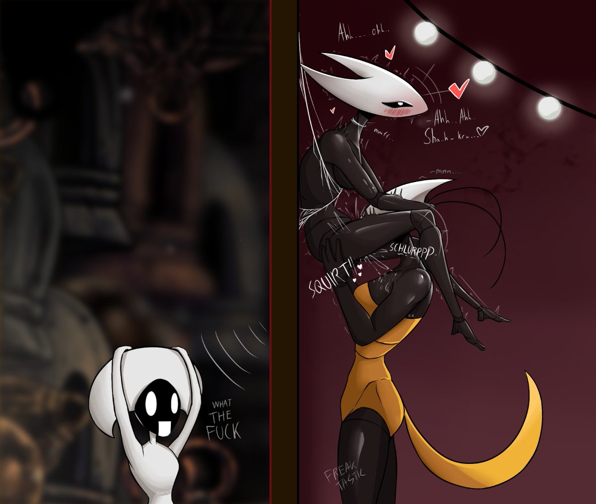 3girls, big breasts, black body, blush, blush lines, blushing, blushing female, breasts, bug, bug girl, cunnilingus, eating pussy, female orgasm, female/female, freaky fanta, hollow knight, hollow knight (franchise), hollow knight: silksong, hornet (hollow knight), insect, insect girl, intense orgasm, lace (hollow knight: silksong), lace (hollow knight), large breasts, lesbian sex, moan, moaning, moaning female, moaning in pleasure, moans, orgasm, pussy, shaking, shaking orgasm, shakra (hollow knight: silksong), shakra (hollow knight), shocked, shocked expression, spider, spider girl, squirt, squirting, squirting in mouth, squirting orgasm, standing cunnilingus, team cherry, yuri