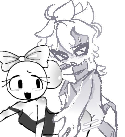 blushcrunch_studio dandy's_world dandys_world doggy_style poppy_(dandy's_world) roblox sprout_(dandy's_world) tagme