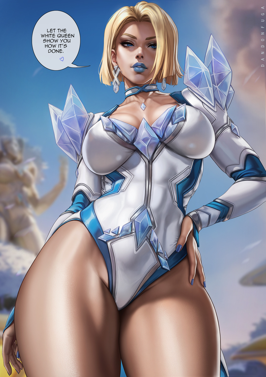 1girls, 2025, 2d, abs, ass, big ass, big breasts, blonde female, blonde hair, blue lipstick, blue nails, bob cut, breasts, bust, busty, clothed, clothed female, curvaceous, curvy, curvy figure, dandon fuga, emma frost, emma frost (marvel rivals), female, female focus, female only, hips, hourglass figure, krakoa, large breasts, legs, leotard, light skin, light-skinned female, marvel, marvel comics, marvel rivals, mature, mature female, muscular, muscular female, slim waist, thick, thick hips, thick legs, thick thighs, thighs, top heavy, twitter link, voluptuous, waist, wide hips, x-men