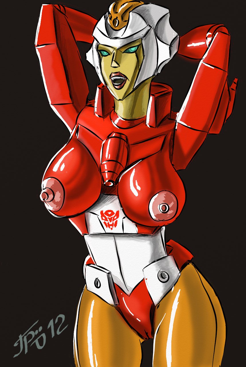 alien alien_girl big_breasts breasts female firestar grriva large_breasts machine mechanical nipples panties pink_nipples posing pussy red_panties robot robot_girl seductive tagme transformers