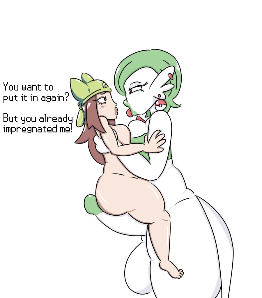 1futa 1girls 2d areolae balls breasts brown_hair colored dialogue duo english_text female futa_on_female futanari gardevoir holding_person huge_ass human humanoid humanoid_penis larger_futanari lifting_partner lifting_person light-skinned_female milkbuni nipples nude overweight overweight_futanari penis picked_up pokémon_(species) pokemon pokemon_(species) pokemon_breeder_(pokemon) pokemon_breeder_(pokemon_xy) pokemon_breeder_katie_(milkbuni) pokemon_xy pokephilia self_upload sex side_view simple_background sitting_on_penis size_difference smaller_female stand_and_carry_position standing text tongue_out white_background wide_hips