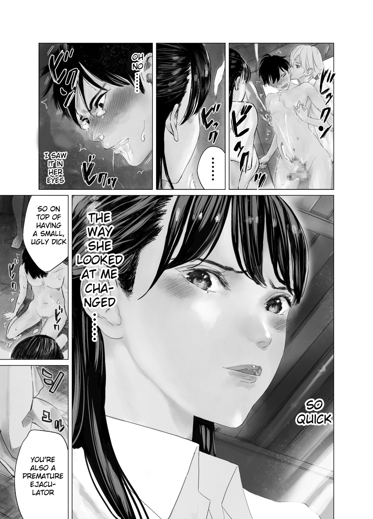 blush, blushing, censored, cheating, crying, cuck, cucked by futa, cuckold, cum, degradation, disgust, disgusted, disgusted look, dominant futa, drooling, female, flustered, futa is bigger, futa on female, futadom, futanari, humiliated, humiliating, humiliation, intersex, netorare, ntr, open mouth, original, original character, penis, penis size difference, premature ejaculation, premature ejaculation shaming, shida (ddfd), small penis, small penis humiliation