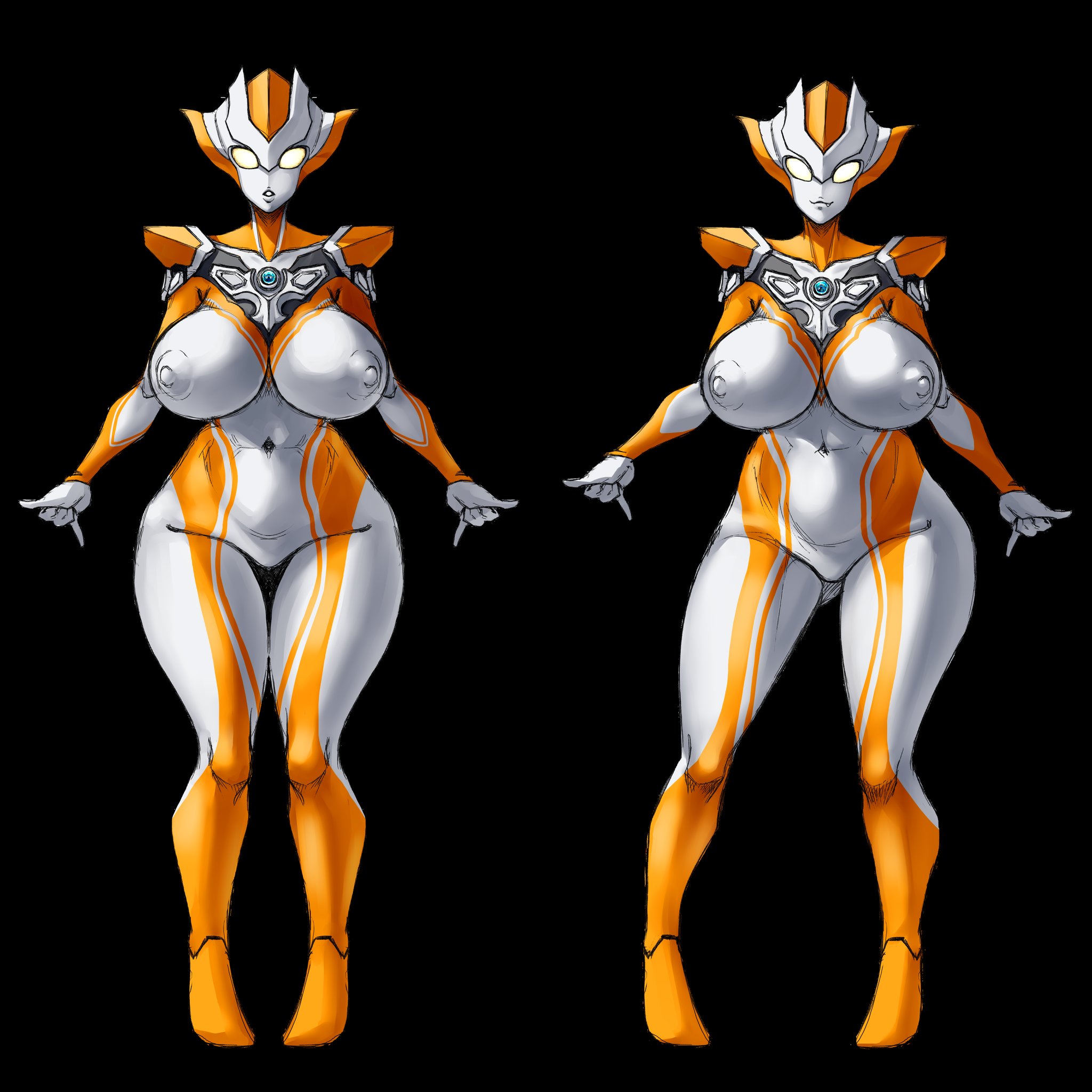 alien, alien girl, alien humanoid, ass, big ass, big breasts, big butt, big thighs, breasts, curvy, curvy figure, erect nipples, female, galactic art, grigio gets raped, helmet, huge breasts, large ass, large breasts, minato asahi, nipples, thick thighs, thighs, tokusatsu, ultraman (franchise), ultraman r/b, ultrawoman, ultrawoman grigio, voluptuous, wide hips