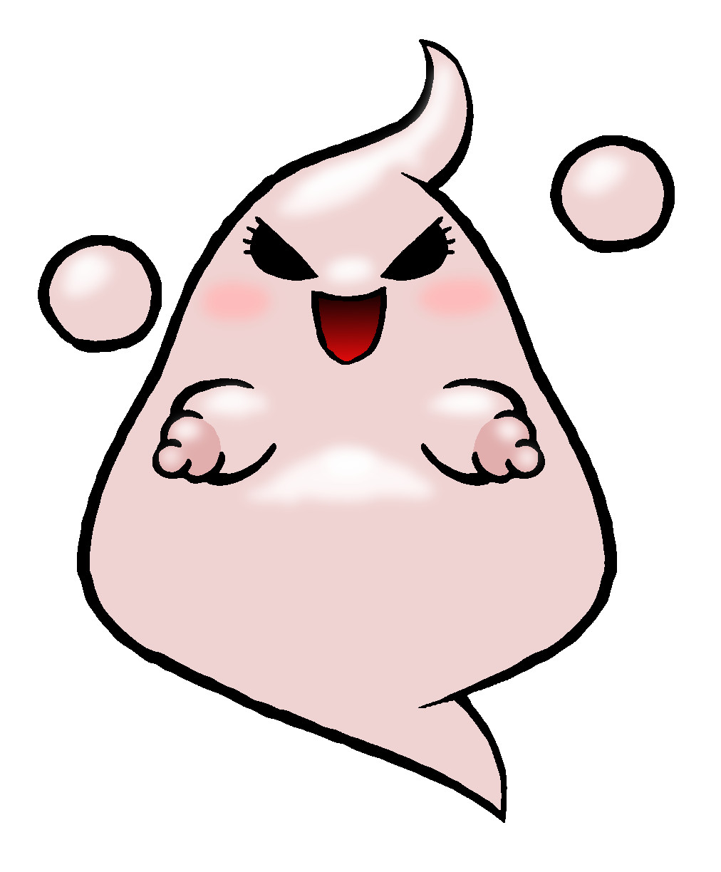 1girls 2015 armless blush breasts female female_only ghost kirby_(series) kirby_64 kirby_64:_the_crystal_shards milktimeforme nintendo nipples noo_(kirby) small_breasts solo solo_female source_request white_body