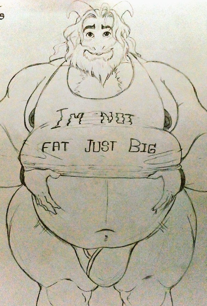 2d 2d_(artwork) 2d_artwork anthro asgore_dreemurr belly big_belly bulge english english_text goat hands_on_belly itzcharlie kosmonius looking_at_viewer male male_only monster musclegut muscular muscular_male nipples overweight overweight_male shirt_lift solo superchub tank_top text undertale undertale_(series) underwear