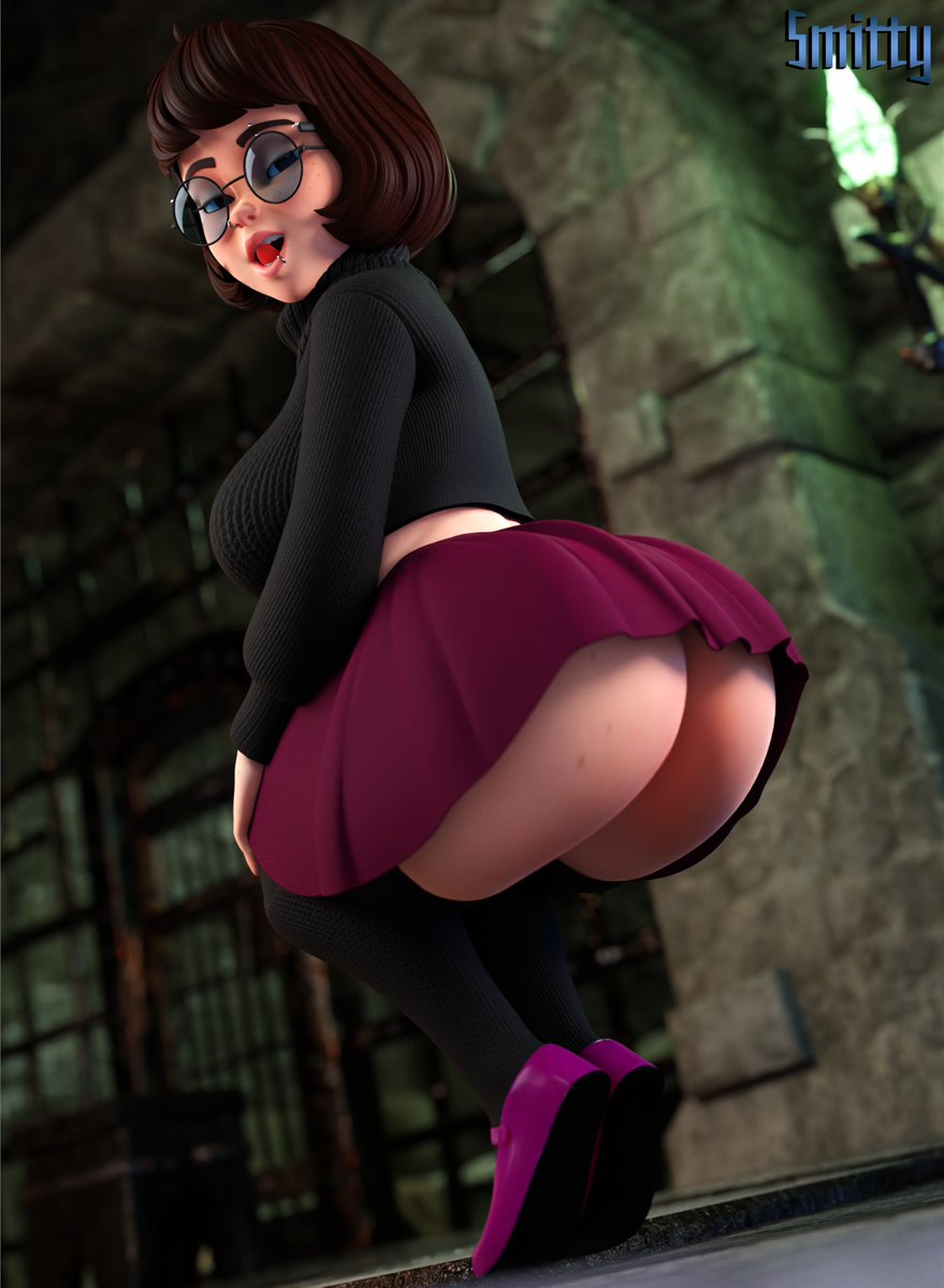 1girls, 3d, 3d (artwork), big breasts, bottom heavy, breasts, brown hair, busty, canine, caucasian, caucasian female, curvaceous, curvy, curvy figure, digital media (artwork), eyebrows, eyelashes, eyes, female, female focus, goth, goth girl, hair, hanna-barbera, hips, hourglass figure, huge breasts, human, legs, light skin, light-skinned female, lips, nerdy female, piercing, scooby-doo, short hair, signature, smitty34, text, thick, thick legs, thick thighs, thighs, top heavy, upper body, velma dinkley, voluptuous, waist, wide hips