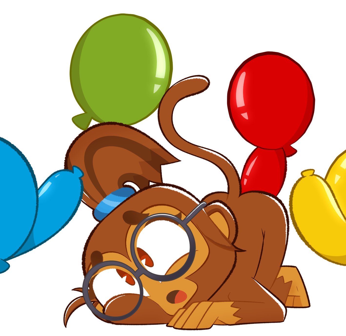 ahe_gao ambiguous_gender anthro balloon bloons_tower_defense fatalafterdark female group haplorhine hi_res inflatable looking_pleasured male male/female mammal monkey ninja_kiwi patch_(bloons) primate size_difference small_but_hung smaller_male