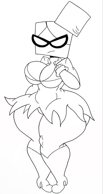 big_ass big_breasts bra clothed female female_only glasses huge_ass huge_hips incredistar mario_(series) nastasia nintendo paper_mario small_bra