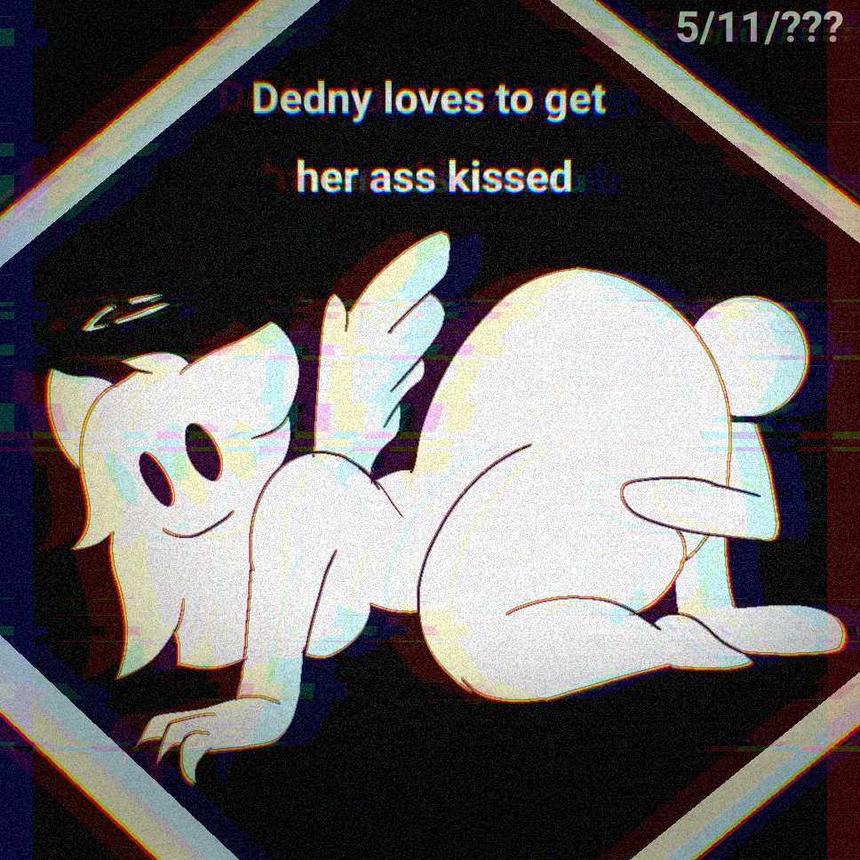 alert analog_horror ass_grab big_ass dat_ass dedny_(huesosdry) demon eating_ass face_in_ass fallen_angel female ghost ghost_girl huesosdry large_ass static text vhs_tape