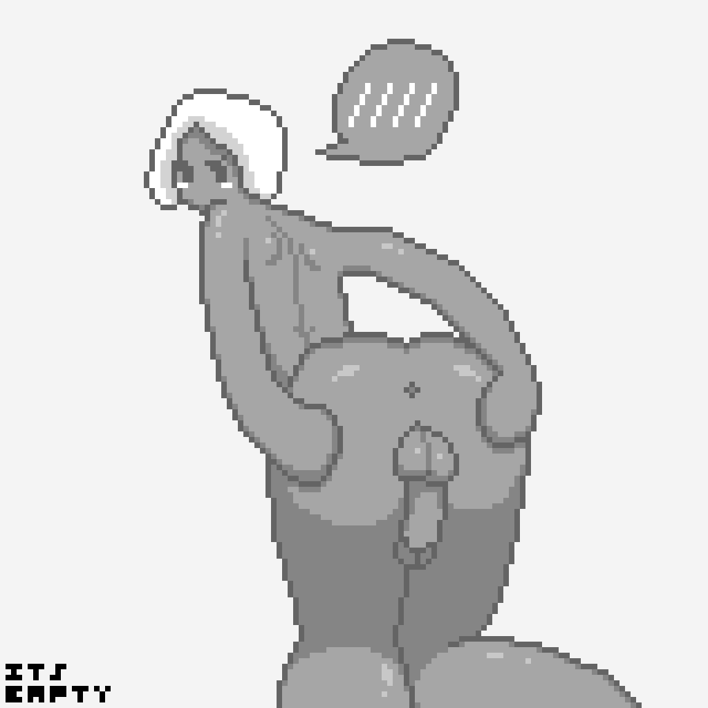 blush femboy itsempty monochrome original_character pixel_art tagme trap