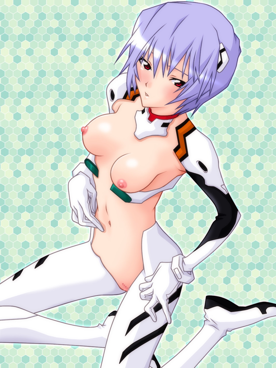 blush censored clothing count_zero neon_genesis_evangelion rei_ayanami small_breasts tagme