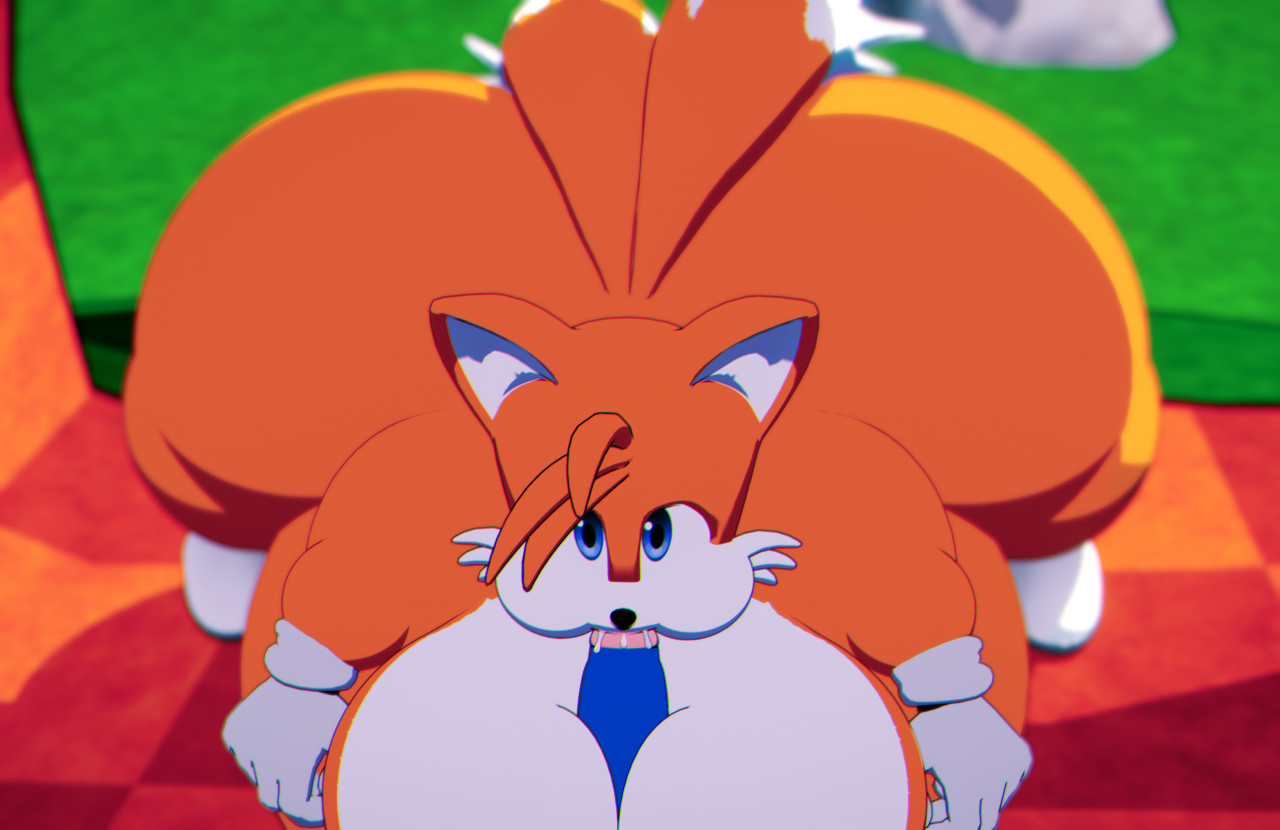 1boy, anthro, ass, belly, big ass, blowjob, blue eyes, canine, canine humanoid, cum, fat, femboy, furry, gay, gloves, hips, huge ass, large ass, large penis, male, male focus, male only, moobs, moyashisunday, nude, nude male, overweight, overweight male, penis, sega, semen, sonic (series), sonic the hedgehog (series), stomach, tails, tails the fox, thick thighs, thighs, white fur, wide hips, yellow fur