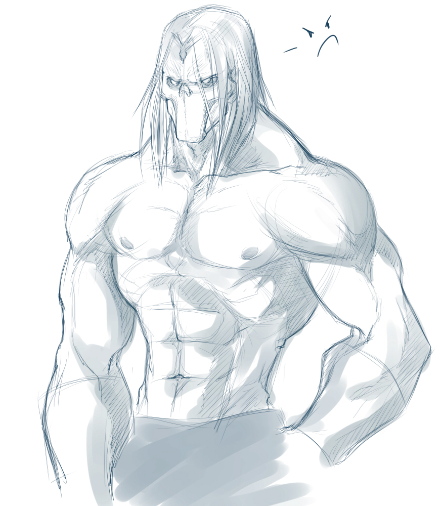 1boy abs artist_request biceps broad_shoulders darksiders darksiders_2 death_(darksiders) dick_root eight_pack frown frowning humanoid long_hair male male_only masked masked_male muscle muscles muscular muscular_arms muscular_male no_humans pecs pectorals shirtless shirtless_(male) skull_mask sole_male solo solo_focus solo_male topless topless_male triceps