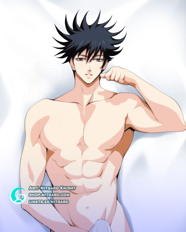 2d_(artwork) bodypillow dakimakura fushiguro_megumi jujutsu_kaisen male_only mitgard-knight