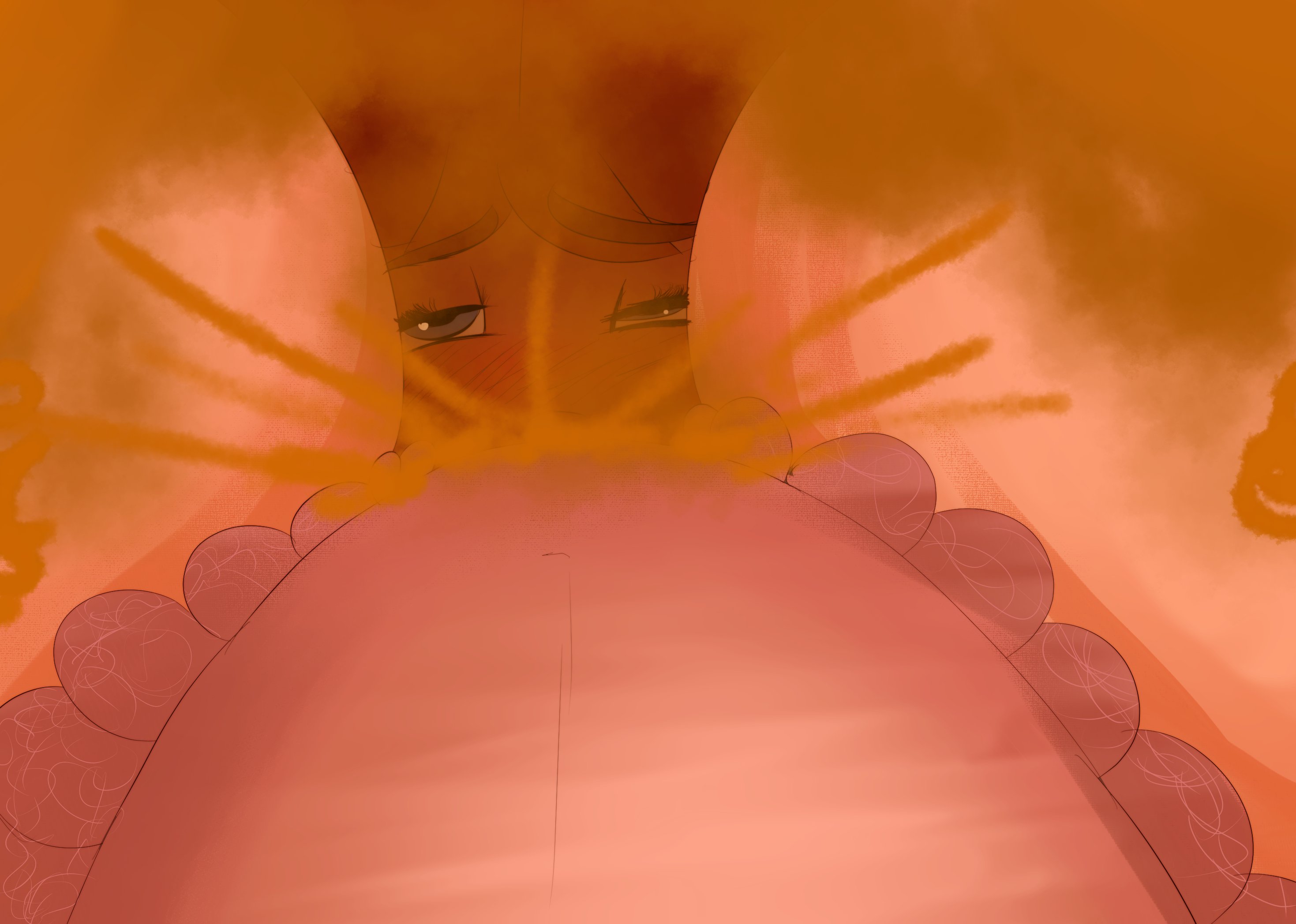 2girls, blush, brap, facesitting, fart, fart cloud, fart fetish, farting, farting in face, female, female only, half-closed eyes, mario (series), melissaalli, multiple females, multiple girls, nintendo, princess daisy, princess peach, thick thighs, thighs, yuri