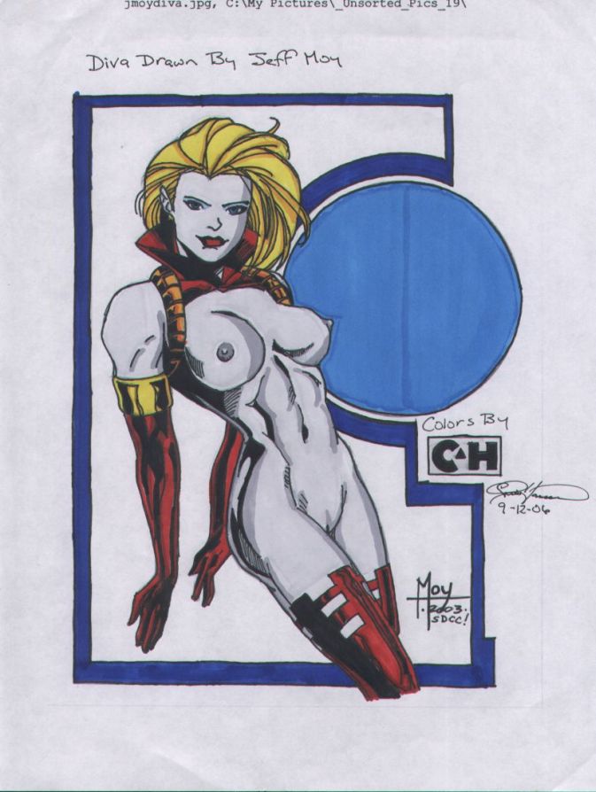 1girls 2003 2006 blonde_hair breasts chris_hanssen color colored diva erect_nipples female female_only hairless_pussy jeff_moy nipples no_bra no_panties no_underwear nude nudity pointy_ears shaved_pussy solo stormwatch uncensored wildstorm