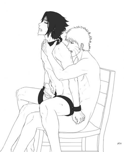 2boys anal bondage bound_wrists chair handjob human male male_only multiple_males naruto nude on_lap penis reach_around sasuke_uchiha sex uzumaki_naruto yaoi yaoiismy