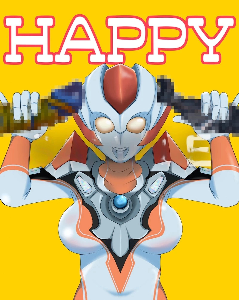 alien_penis grigio_gets_raped handjob happy minato_asahi_(grigio) mugamoth ultraman_(franchise) ultraman_r/b ultrawoman_grigio