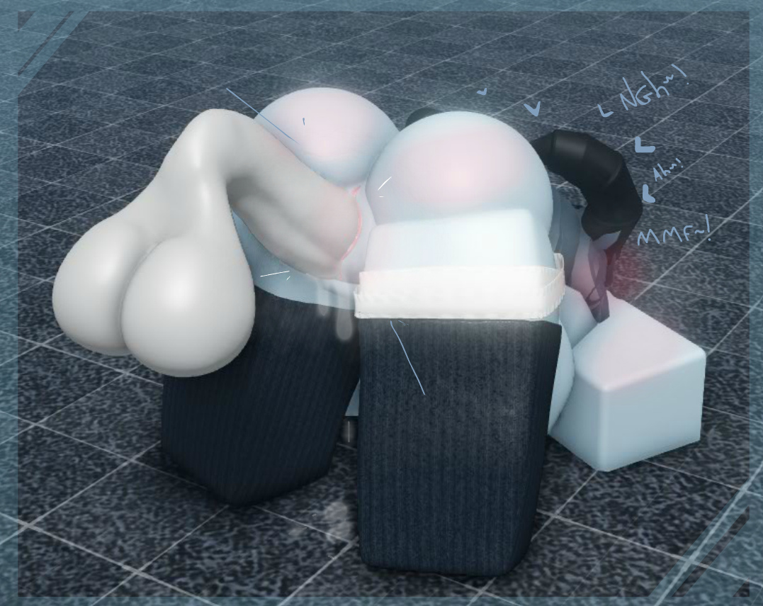 1boy, 1girls, 3d, ass, baseplate, big ass, big penis, blue body, blue hair, blue skin, blush, breasts, clothed, cum, dialogue, disembodied penis, exposed breasts, female, female focus, heart, huge breasts, kneeling, male, mask, moaning, nervous, no eyes, penetration, penis, precum, precum drip, pussy, pussy exposed, roblox, roblox avatar, robloxian, self upload, skylee (robloxian), skyrbx, vaginal penetration