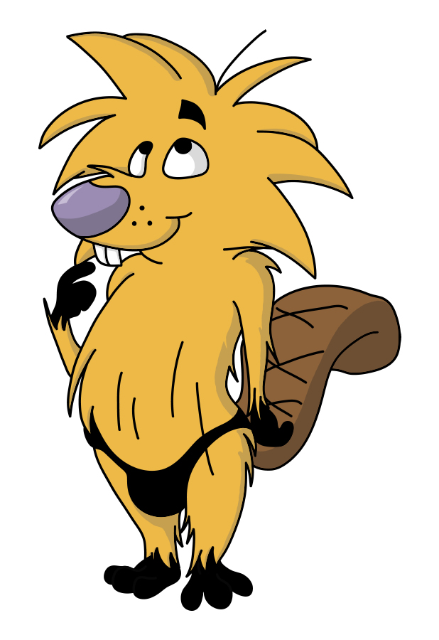 angry_beavers anthro beaver bulge clothing crotch_bulge front_view male male_only nickelodeon norbert solo standing tagme toony topless wolfblade