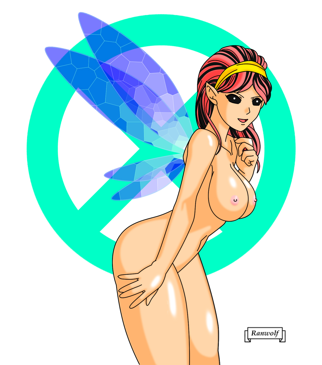 black_sclera breasts completely_naked_female female female_only marvel megan_gwynn new_x-men nude pale_skin pixie_(x-men) ranwolf side_view solo standing tagme wings x-men