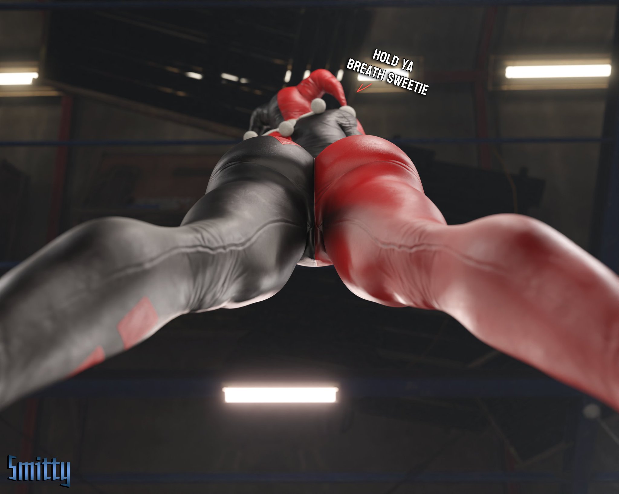 1girls, 3d, 3d (artwork), antiheroine, ass, athletic, athletic female, batman (series), batman: arkham knight, big ass, big breasts, breasts, bubble ass, bubble butt, busty, clown, clown girl, curvaceous, curvy, curvy figure, dc, dc comics, female, female focus, female only, fit, fit female, fully clothed, harley quinn, harley quinn (classic), harley quinn (injustice), hips, hourglass figure, huge breasts, injustice 2, jester, jester cap, jester costume, jester girl, jester hat, jester outfit, large breasts, legs, light skin, light-skinned female, lips, smitty34, solo, thick, thick ass, thick legs, thick lips, thick thighs, thighs, villain, villainess, voluptuous, wide hips