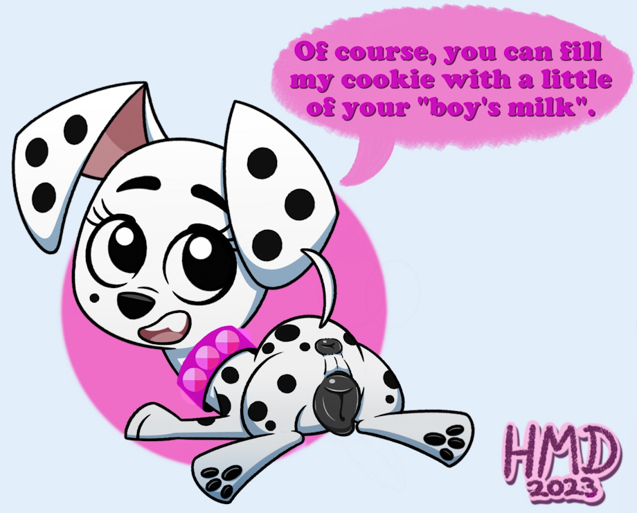 101_dalmatian_street 101_dalmatians anus ass ass canine canine canine_pussy cub dalmatian deja_vu_(101_dalmatians) female hmdkoba presenting seductive vagina