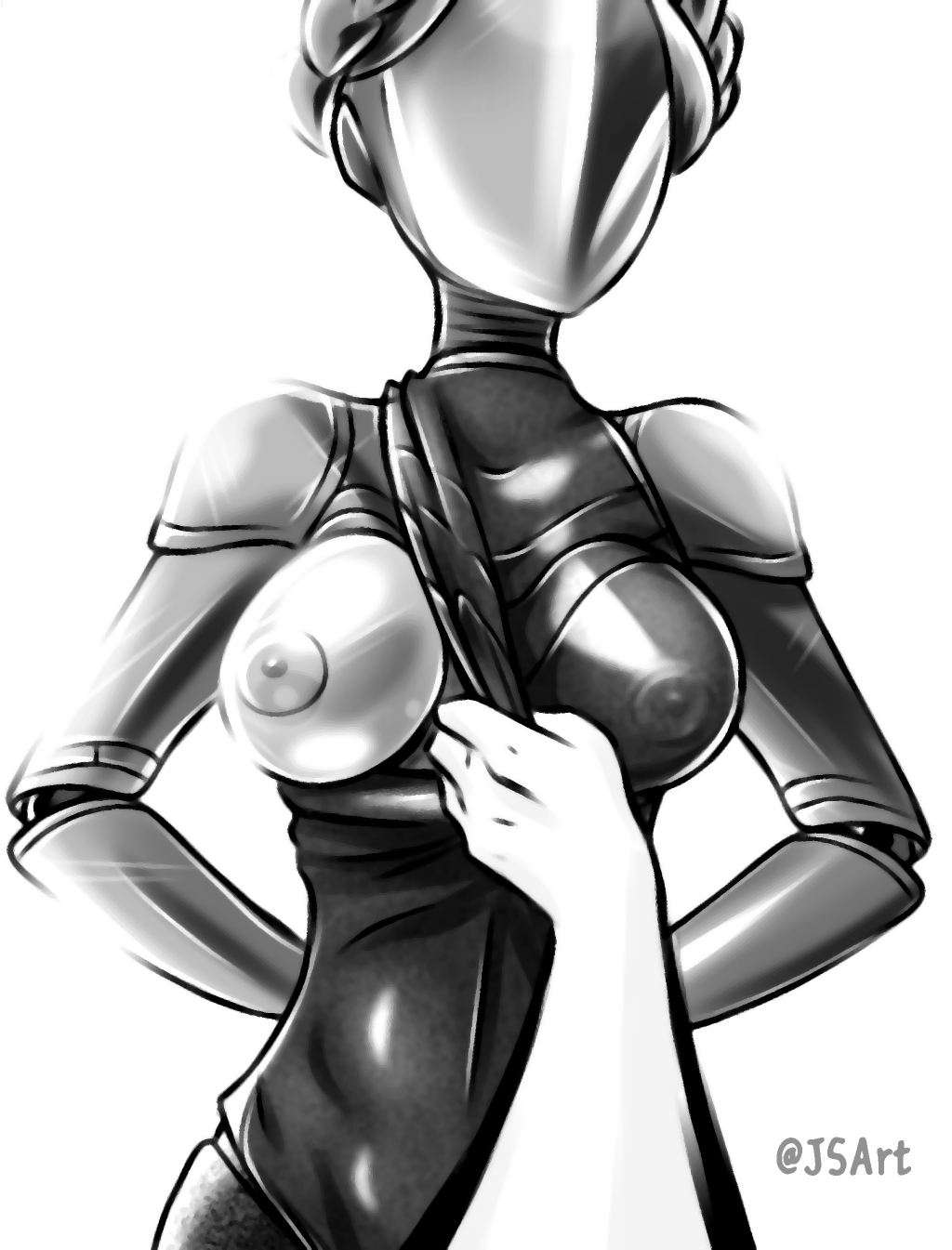 atomic_heart breasts jsart nipples nude robot the_twins_(atomic_heart)