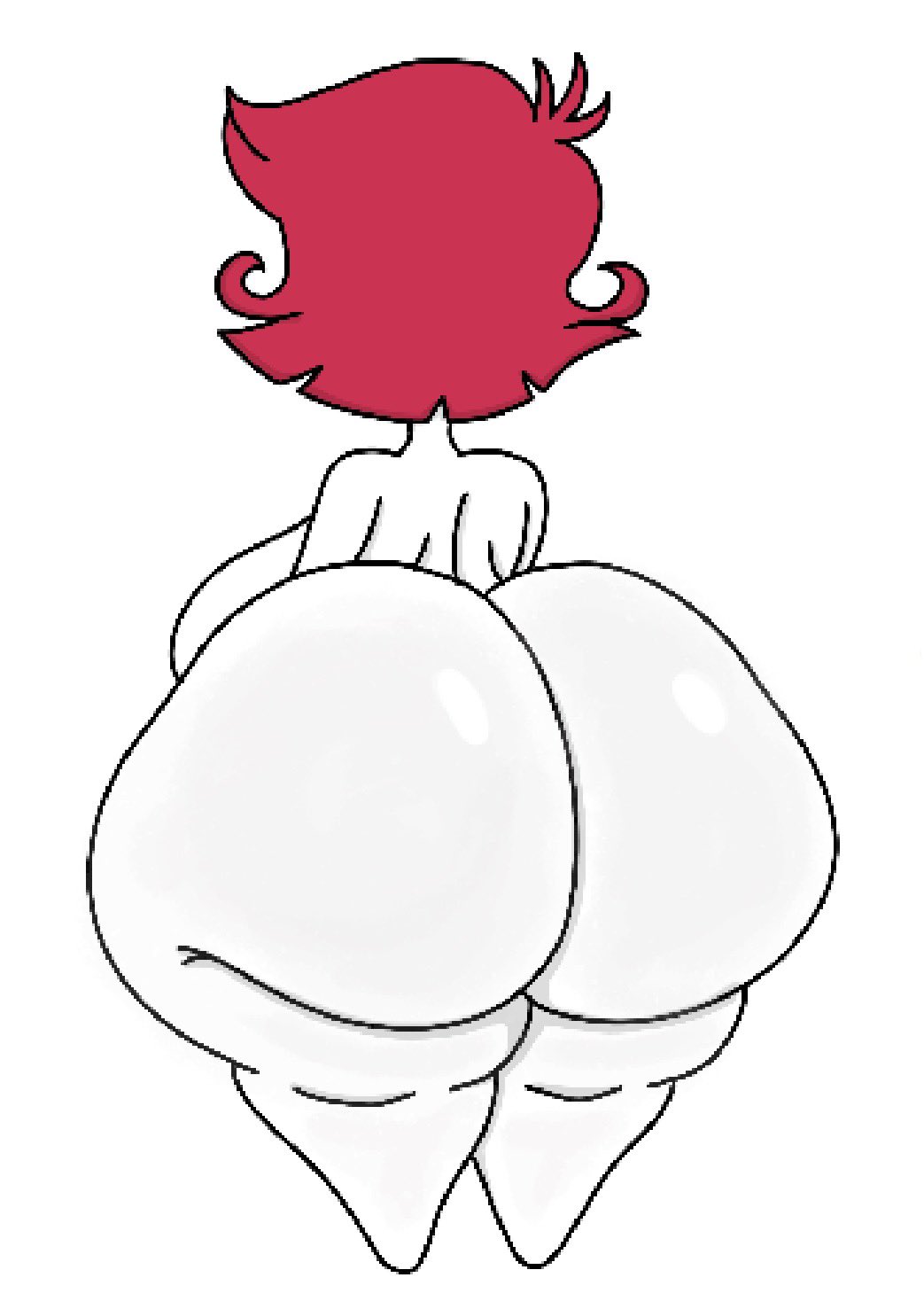 1girls, 2026, ass, big ass, female, female only, hazbin hotel, niffty, nude, nude female, red hair, theslashfive, vivienne medrano, vivziepop, white body, white skin