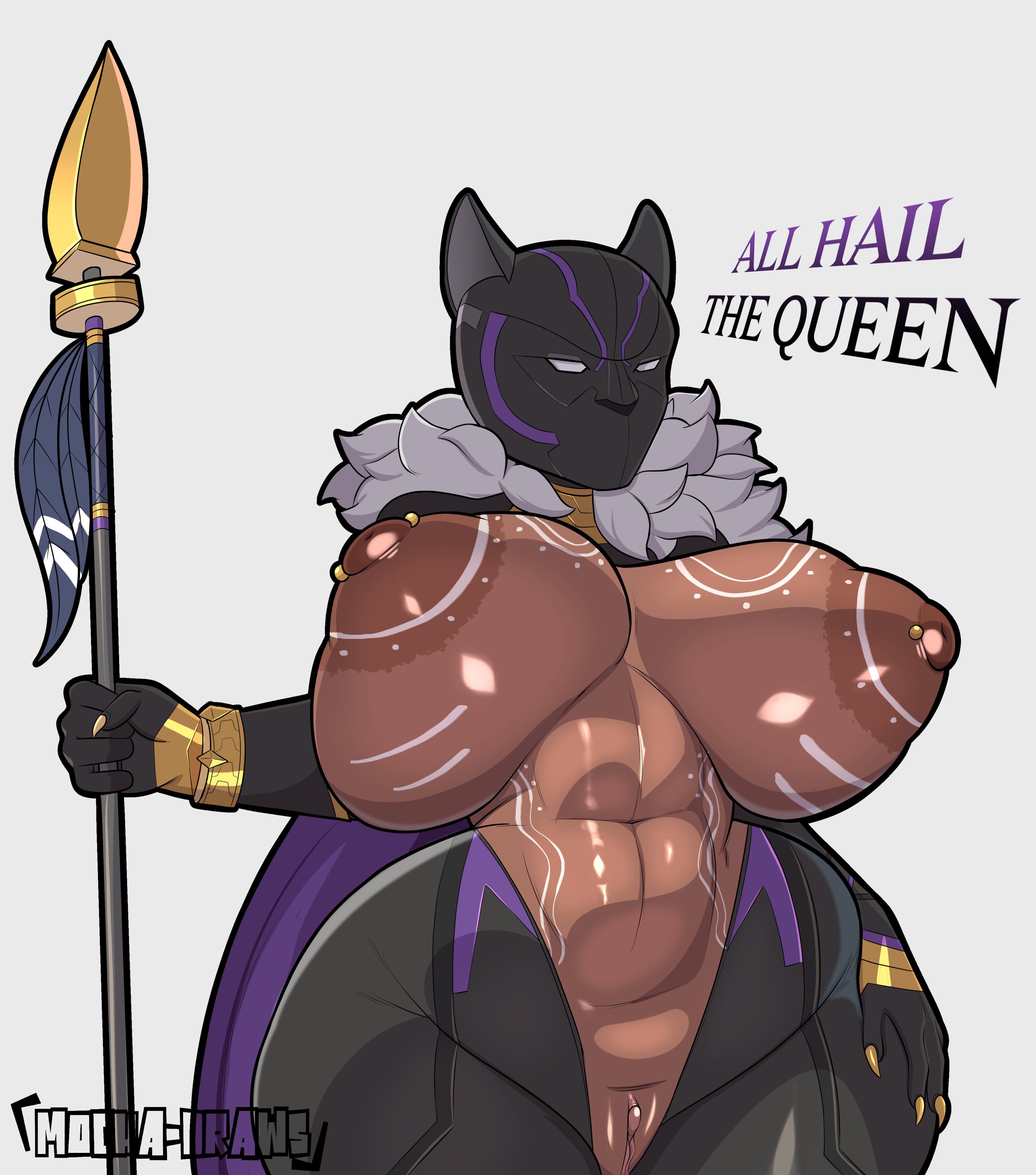 1girls, 2026, abd, abdominals, african, african female, alluring, areola, areolae, big areola, big areolae, big breasts, black panther (marvel), black panther (shuri), bodysuit, breasts, bursting breasts, chocolate girl, cross samax, curvaceous, curvaceous body, curvaceous female, curvaceous figure, curvaceous hips, curvy, curvy body, curvy female, curvy figure, curvy hips, dark skin, dark-skinned female, ebony, ebony female, enticing, female, high resolution, highres, hips, huge breasts, large breasts, marvel, marvel comics, marvel tokon: fighting souls, mask, masked, masked female, massive areola, massive areolae, massive breasts, mocha draws, nipple piercing, nipples, open bodysuit, open clothes, pussy, seducing, seductive, seductive look, shiny, shiny breasts, shiny skin, shuri (marvel tokon), shuri (marvel), skin tight, spear, tattoo, teasing, temptation, tempting, text, th3 mocha, thick, thick as fuck, thick breasts, thick hips, thick thighs, tight clothes, tight clothing, unzipped, unzipped bodysuit, vagina, voluptuous, voluptuous female, weapon, white fur, white tattoo, wide hips