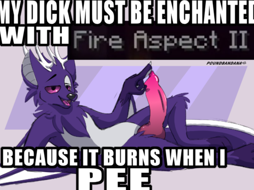 4:3 andog_(anduke) animal_genitalia animal_penis anthro antlers canid canine canine_genitalia canine_penis canis caption dialogue digital_media_(artwork) domestic_dog enchanted english_text erection fire_aspect_ll fur genitals horn lol looking_at_viewer low_res male male_only mammal meme microsoft minecraft mojang nude open_mouth ouch penis post poundbandana shitpost simple_background small_image smile solo teeth text tongue xbox_game_studios