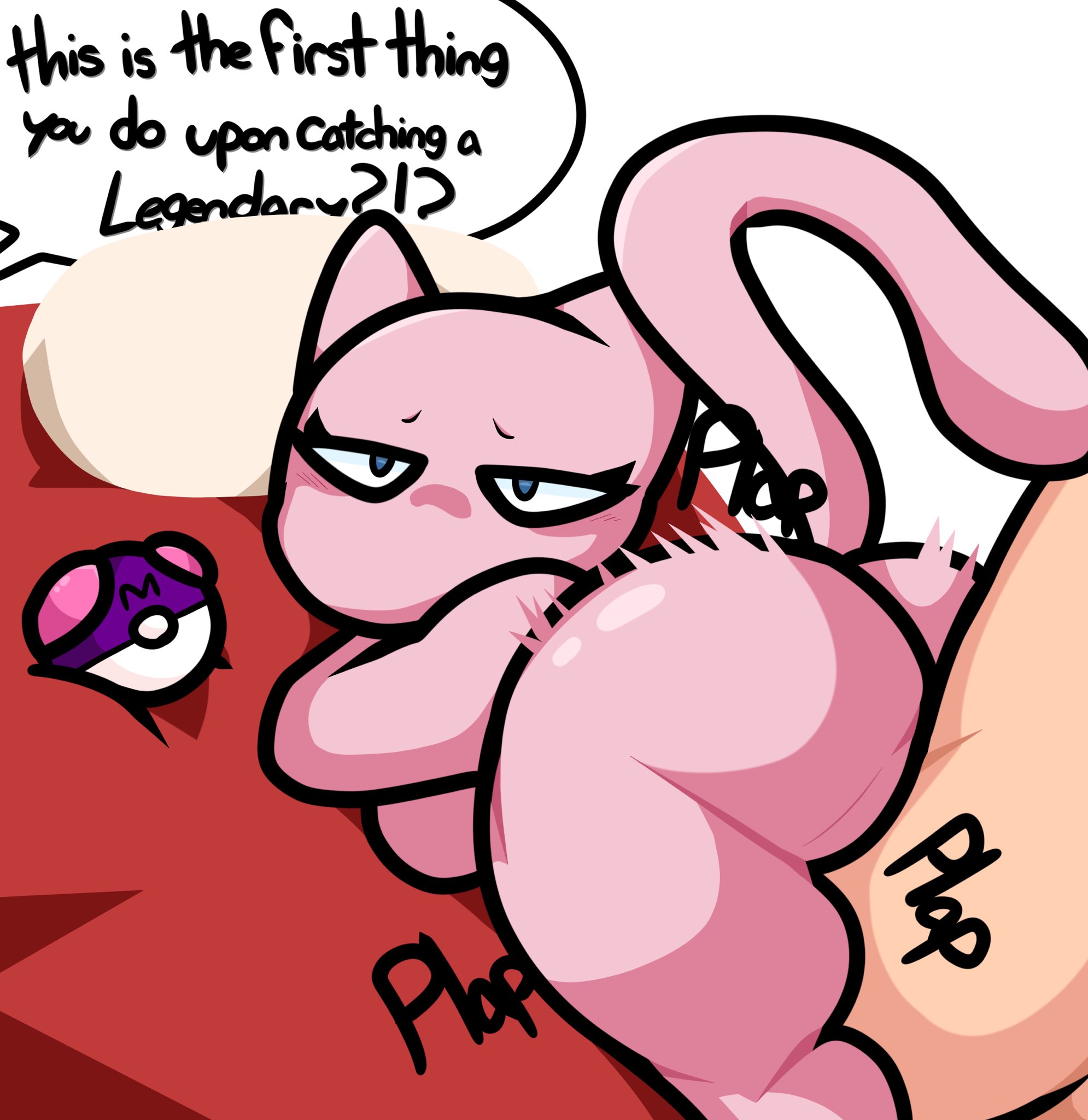 ass, big ass, big breasts, breasts, bubble ass, bubble butt, female, feral, huge ass, lewdewott, mew, mew (pokemon), pokémon (species), pokemon, pokemon (species)
