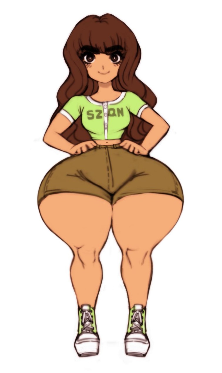 1girls big_hips big_thighs carmen_and_kelsie carmen_marvello deedee89 edit edited expansion female happy happy_female huge_hips huge_thighs jay-marvel large_hips large_thighs round_hips shoes small_waist smile smiling sneakers tagme thick_thighs third-party_edit tiny_waist wide_hips