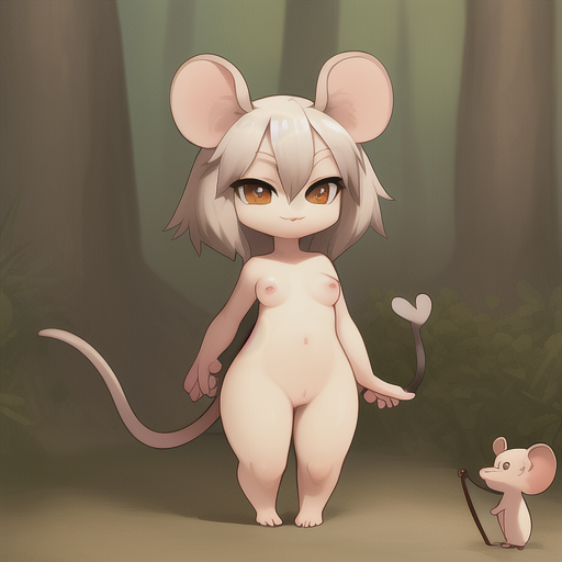 chubby chubby_female mouse mouse_ears mouse_girl mouse_tail mousegirl thighs